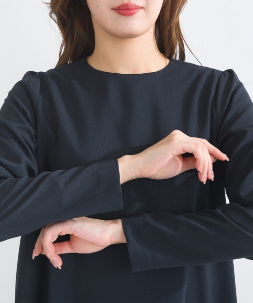 PICCIN PERLA(ピッチンペルラ)の「バックプリーツワンピース(ワンピース・レディース・ブラック/ネイビー・M)」の22枚目の写真