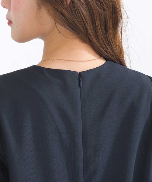 PICCIN PERLA(ピッチンペルラ)の「バックプリーツワンピース(ワンピース・レディース・ブラック/ネイビー・M)」の21枚目の写真