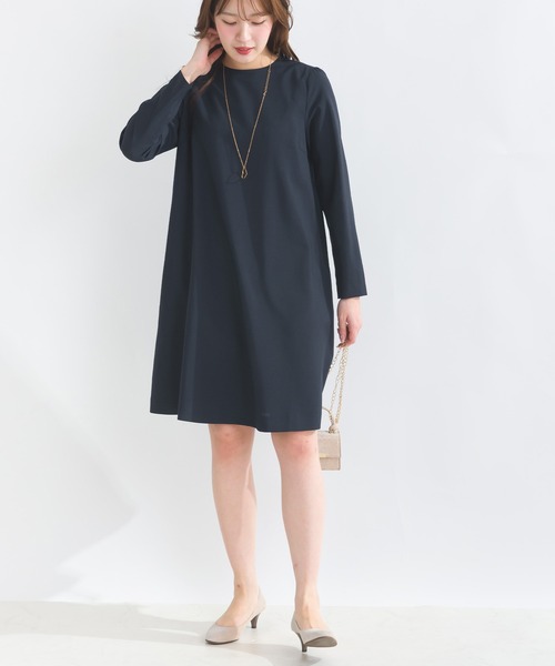 PICCIN PERLA(ピッチンペルラ)の「バックプリーツワンピース(ワンピース・レディース・ブラック/ネイビー・M)」の15枚目の写真