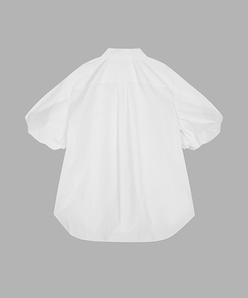 JNBY（ジェーエヌビーワイ）の「Airy Ballon-sleeve Shirt / エアリーバルーンスリーブシャツ（シャツ/ブラウス・レディース・ブラック/ホワイト・38/40/36）」の10枚目の写真