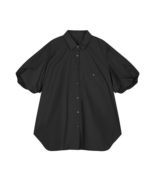 JNBY（ジェーエヌビーワイ）の「Airy Ballon-sleeve Shirt / エアリーバルーンスリーブシャツ（シャツ/ブラウス・レディース・ブラック/ホワイト・38/40/36）」の18枚目の写真