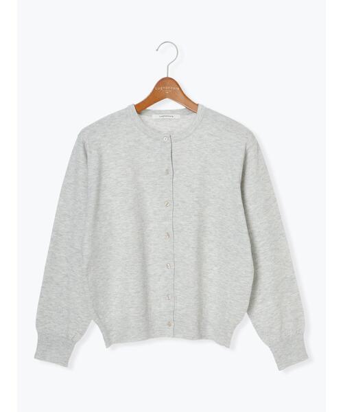 Lugnoncure（ルノンキュール）の「もちもちクルーネックカーディガン（カーディガン/ボレロ・レディース・ブラック/ピンク/ミント/グレー・F）」の17枚目の写真