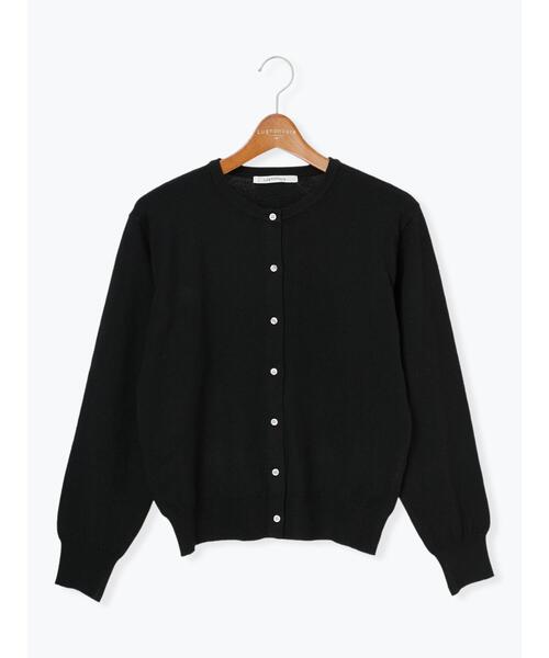 Lugnoncure（ルノンキュール）の「もちもちクルーネックカーディガン（カーディガン/ボレロ・レディース・ブラック/ピンク/ミント/グレー・F）」の18枚目の写真