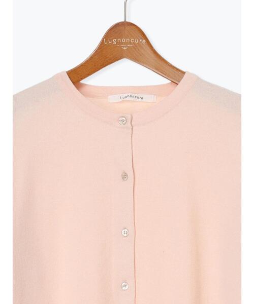 Lugnoncure（ルノンキュール）の「もちもちクルーネックカーディガン（カーディガン/ボレロ・レディース・ブラック/ピンク/ミント/グレー・F）」の22枚目の写真