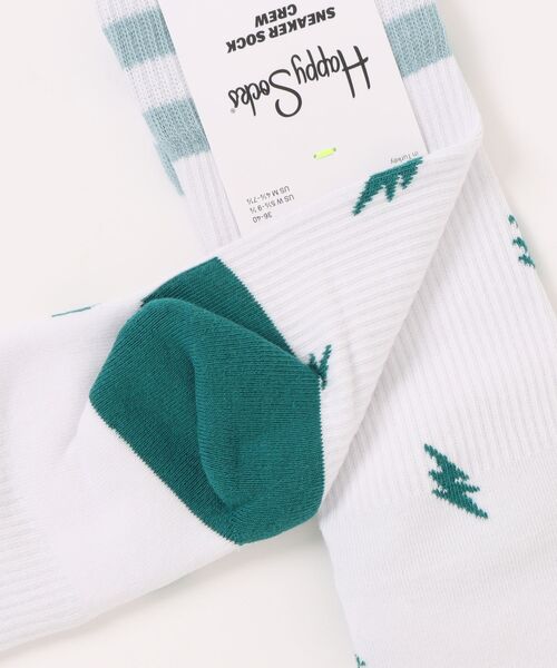 Happy Socks(ハッピーソックス)の「【66】【HAPPY SOCKS】リブデザインソックス(ソックス/靴下・レディース・ホワイト/ブラック・SMALL/MEDIUM)」の3枚目の写真