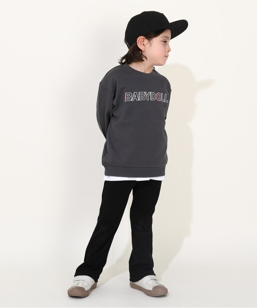 BABYDOLL(ベビードール)の「ウルトラストレッチフレアパンツ 0251K(その他パンツ・キッズ・ブラック/チェリーピンク/ネイビー/パープル/ベージュ/グリーン/ピンク・80cm/90cm/100cm/110cm/120cm/130cm/140cm/150cm)」の22枚目の写真