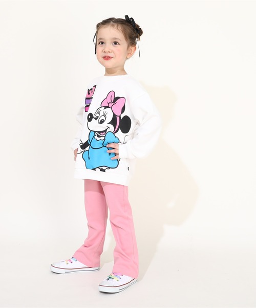 BABYDOLL(ベビードール)の「ウルトラストレッチフレアパンツ 0251K(その他パンツ・キッズ・ブラック/チェリーピンク/ネイビー/パープル/ベージュ/グリーン/ピンク・80cm/90cm/100cm/110cm/120cm/130cm/140cm/150cm)」の17枚目の写真