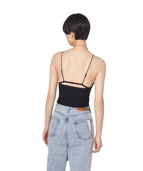 rokh（ロク）の「Rokh / ロク：CHAIN HALTER NECK KNIT TOP WITH SLEEVE：R24SF302[ANN]（Tシャツ/カットソー・レディース・ブラック・S）」の12枚目の写真