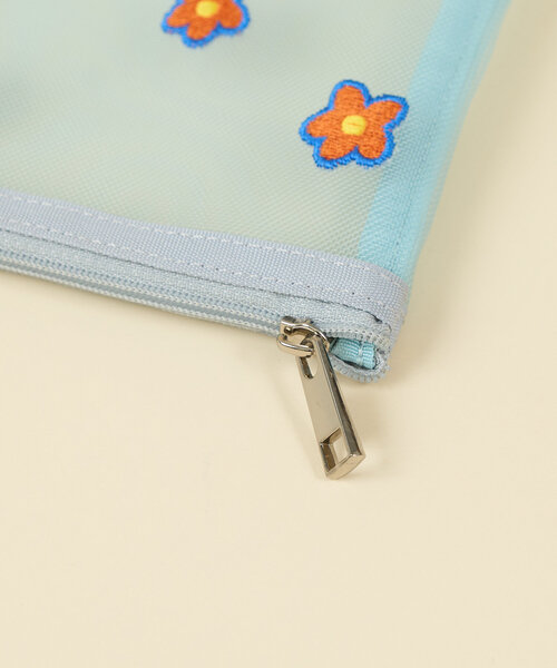 BIRTHDAY BAR（バースデイバー）の「Motif　flower pouch（ポーチ・レディース・ブルー/ピンク・0）」の3枚目の写真