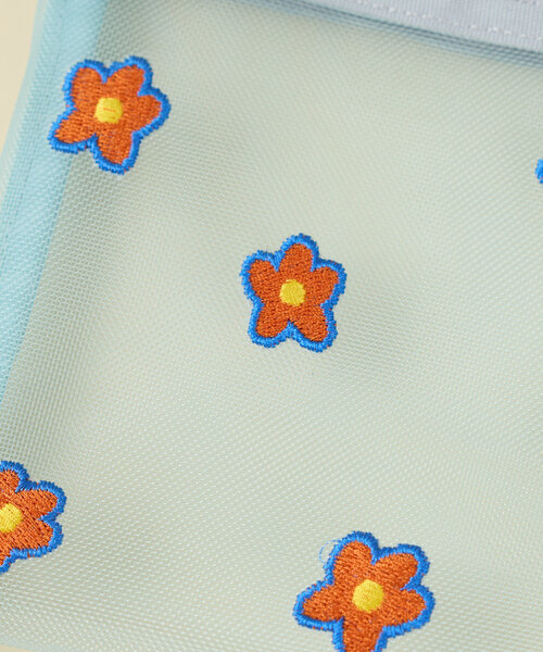BIRTHDAY BAR（バースデイバー）の「Motif　flower pouch（ポーチ・レディース・ブルー/ピンク・0）」の4枚目の写真