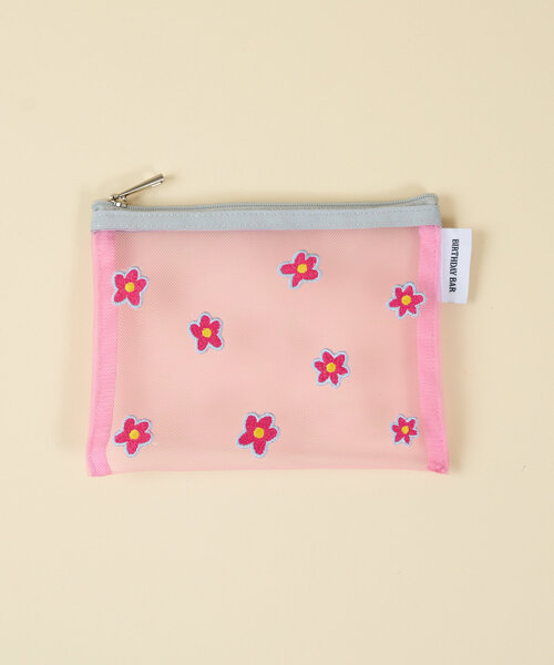 BIRTHDAY BAR（バースデイバー）の「Motif　flower pouch（ポーチ・レディース・ブルー/ピンク・0）」の6枚目の写真