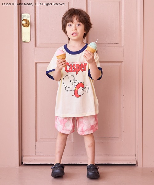 MARKEY'S（マーキーズ）の「【Casper/キャスパー】別注プリントTシャツ（Tシャツ/カットソー・キッズ・ホワイト/キナリ・100/90/150/130/80/120/110/140）」の5枚目の写真