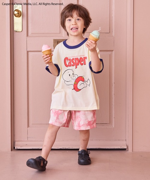 MARKEY'S（マーキーズ）の「【Casper/キャスパー】別注プリントTシャツ（Tシャツ/カットソー・キッズ・ホワイト/キナリ・100/90/150/130/80/120/110/140）」の6枚目の写真