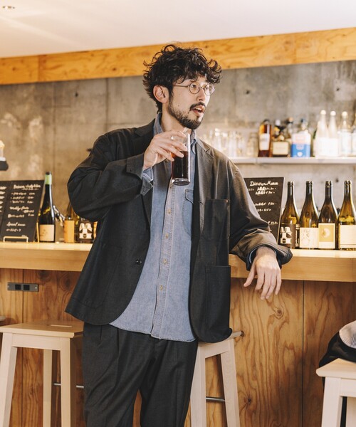 RED KAP（レッドキャップ）の「RED KAP/レッドキャップ 別注 SMU KP10 SETUP TR JACKET/リラックスフィット（テーラードジャケット・メンズ・ブラック系/チャコール・LARGE/MEDIUM）」の14枚目の写真