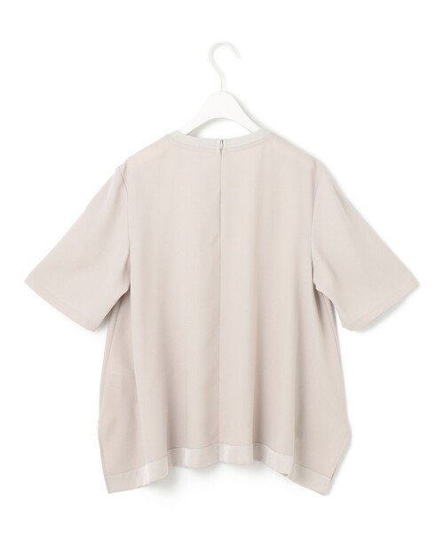 【ICB 】FluidBackSatin Ｔブラウス　洗える　完売品　美品 ICB ブラウス シャツ 「新色追加・洗える」 FluidBackSatin T
