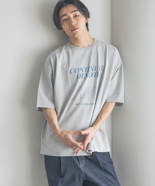LOWRYS FARM(ローリーズファーム)の「USEDライクプリントTシャツ 324955(Tシャツ/カットソー・メンズ・ブラック系その他/グレー/ブラック/チャコールグレー・MEDIUM/LARGE)」の15枚目の写真