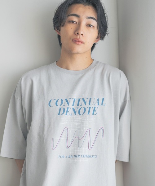 LOWRYS FARM(ローリーズファーム)の「USEDライクプリントTシャツ 324955(Tシャツ/カットソー・メンズ・ブラック系その他/グレー/ブラック/チャコールグレー・MEDIUM/LARGE)」の17枚目の写真