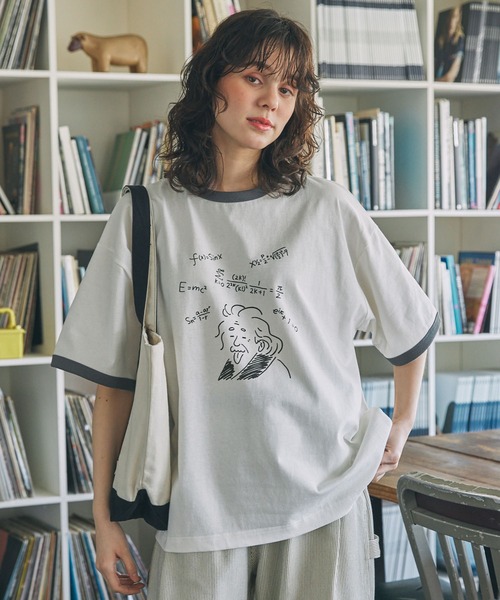 プリントTシャツ 半袖 手書き風 カジュアル ルーズ ソロナクール Tシャツ 半袖 漫画風プリント クルーネック オーバーサイズ