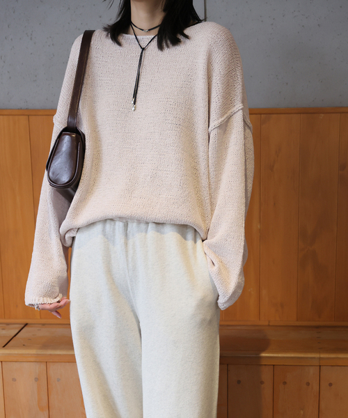 JOURNAL STANDARD(ジャーナルスタンダード)の「《追加2》テープヤーンDROPプルオーバー(ニット/セーター・レディース・ピンク/アイボリー/ブラック系その他・FREE)」の14枚目の写真