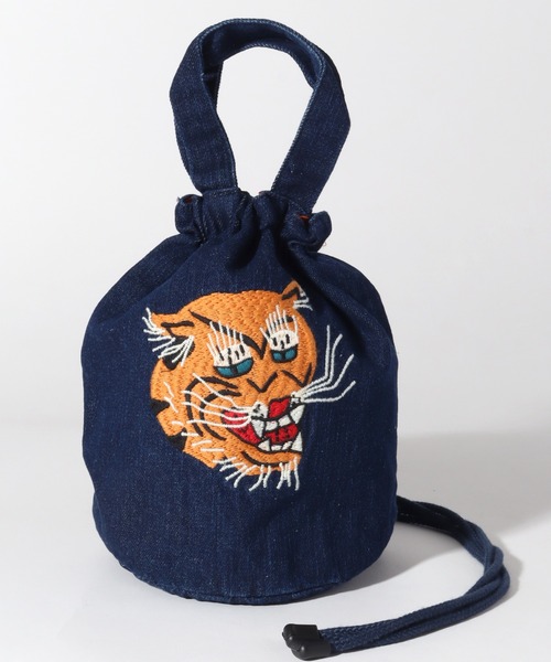 HOUSTON(ヒューストン)の「【HOUSTON/ヒューストン】EMB DENIM EFFECT BAG (DRAGON) (TIGER) /刺繍デニムエフェクトバッグ(龍) (虎)(ショルダーバッグ・メンズ・ブラック系3/ブラック系1/ブルー系2/ブラック系2/ブルー系1/ブルー系/ブラック系/ブルー系3・FREE)」の8枚目の写真