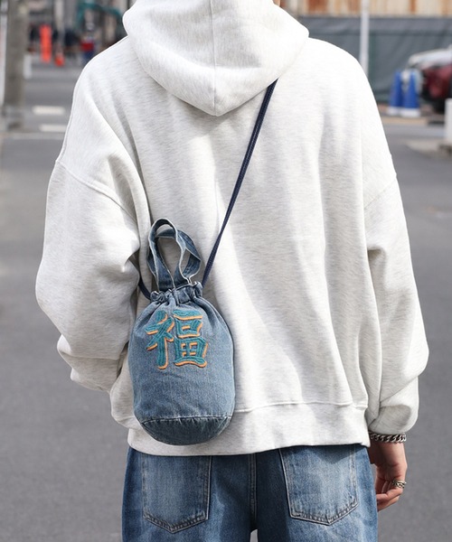 HOUSTON(ヒューストン)の「【HOUSTON/ヒューストン】EMB DENIM EFFECT BAG (DRAGON) (TIGER) /刺繍デニムエフェクトバッグ(龍) (虎)(ショルダーバッグ・メンズ・ブラック系3/ブラック系1/ブルー系2/ブラック系2/ブルー系1/ブルー系/ブラック系/ブルー系3・FREE)」の14枚目の写真