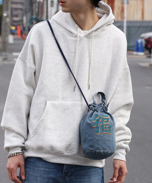 HOUSTON(ヒューストン)の「【HOUSTON/ヒューストン】EMB DENIM EFFECT BAG (DRAGON) (TIGER) /刺繍デニムエフェクトバッグ(龍) (虎)(ショルダーバッグ・メンズ・ブラック系3/ブラック系1/ブルー系2/ブラック系2/ブルー系1/ブルー系/ブラック系/ブルー系3・FREE)」の13枚目の写真