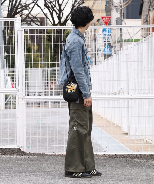 HOUSTON(ヒューストン)の「【HOUSTON/ヒューストン】EMB DENIM EFFECT BAG (DRAGON) (TIGER) /刺繍デニムエフェクトバッグ(龍) (虎)(ショルダーバッグ・メンズ・ブラック系3/ブラック系1/ブルー系2/ブラック系2/ブルー系1/ブルー系/ブラック系/ブルー系3・FREE)」の21枚目の写真