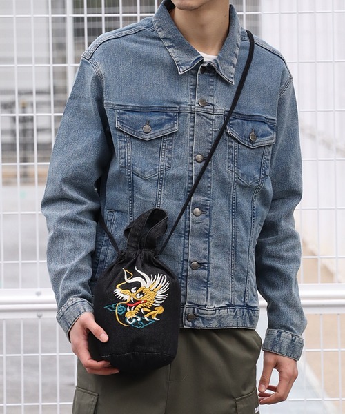 HOUSTON(ヒューストン)の「【HOUSTON/ヒューストン】EMB DENIM EFFECT BAG (DRAGON) (TIGER) /刺繍デニムエフェクトバッグ(龍) (虎)(ショルダーバッグ・メンズ・ブラック系3/ブラック系1/ブルー系2/ブラック系2/ブルー系1/ブルー系/ブラック系/ブルー系3・FREE)」の18枚目の写真
