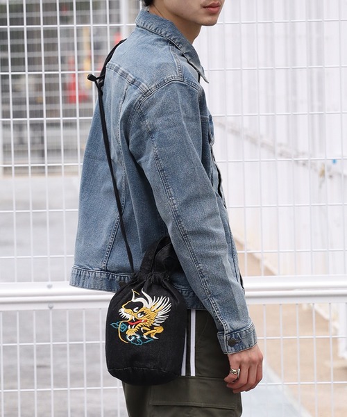 HOUSTON(ヒューストン)の「【HOUSTON/ヒューストン】EMB DENIM EFFECT BAG (DRAGON) (TIGER) /刺繍デニムエフェクトバッグ(龍) (虎)(ショルダーバッグ・メンズ・ブラック系3/ブラック系1/ブルー系2/ブラック系2/ブルー系1/ブルー系/ブラック系/ブルー系3・FREE)」の20枚目の写真