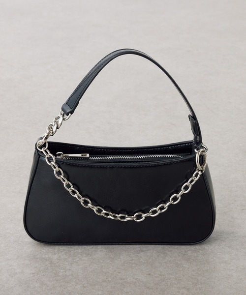 PAPILLONNER（パピヨネ）の「3WAYチェーンバッグ（ショルダーバッグ・レディース・ブラック/オフホワイト・FREE）」の21枚目の写真