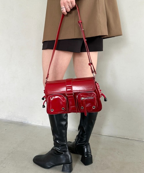 ミンクルフォゲット ショルダーバック W-CLUTCH 防水生地で水＆汚れに強いショルダーバッグBOOK