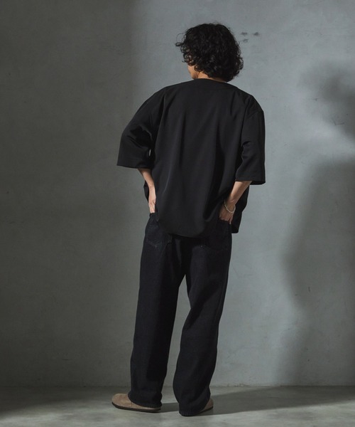 JOURNAL STANDARD relume(ジャーナルスタンダード レリューム)の「【ZOZO限定】ジェシーツイル ベースボールシャツ(シャツ/ブラウス・メンズ・ベージュ/ダークカーキ/ライトグレー/ブラック・XS/S/M/L/XL)」の8枚目の写真