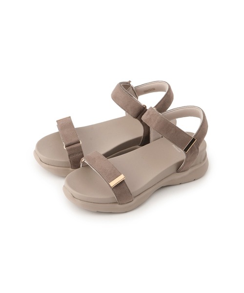 ROPE' PICNIC(ロペピクニック)の「ワニカンベルクロスニーカーサンダル(サンダル・レディース・ネイビー/ブラック/ベージュ/キナリ/ベージュ系その他・S/L/M)」の6枚目の写真