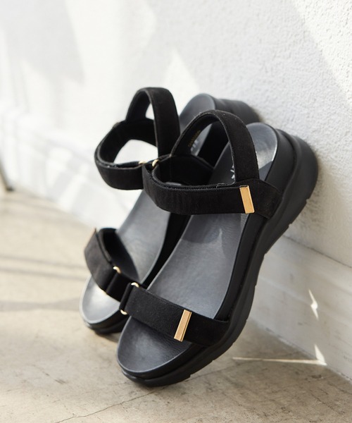 セール】ワニカンベルクロスニーカーサンダル（サンダル）｜ROPE