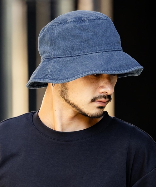 DENIM BUCKET HAT ブラックアイパッチ デニムバケットハット DENIM BUCKET HAT ブラックアイパッチ デニムバケットハット