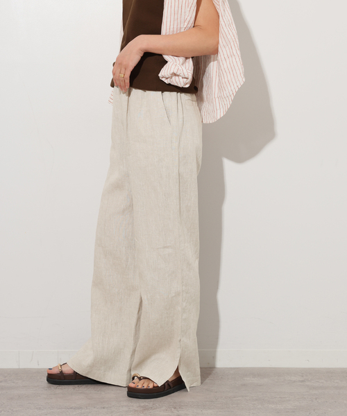 追加》麻スリットイージーパンツ（その他パンツ）｜JOURNAL STANDARD