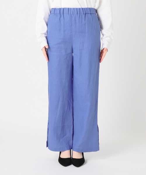 JOURNAL STANDARD relume（ジャーナルスタンダード　レリューム）の「《追加》麻スリットイージーパンツ（その他パンツ・レディース・ブルー/ブラック/ライトブルー/ブラウン/ピンク/ベージュ/オレンジ・36/38）」の20枚目の写真