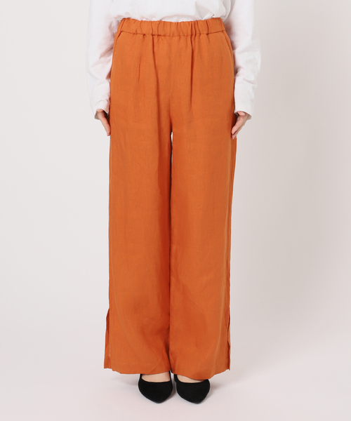 JOURNAL STANDARD relume（ジャーナルスタンダード　レリューム）の「《追加》麻スリットイージーパンツ（その他パンツ・レディース・ブルー/ブラック/ライトブルー/ブラウン/ピンク/ベージュ/オレンジ・36/38）」の22枚目の写真