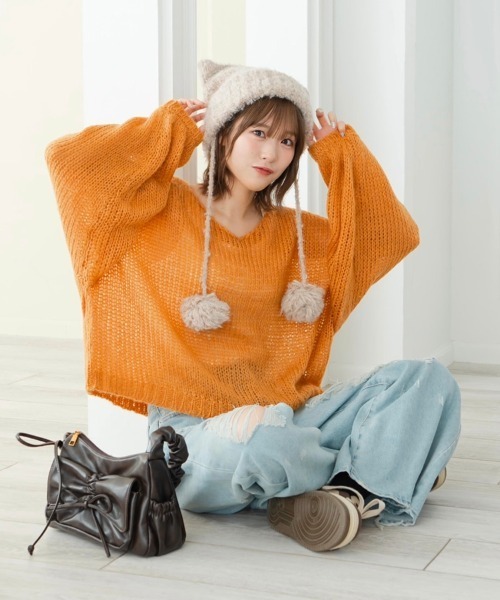 krahe（クレーエ）の「透かし編みゆるニット（ニット/セーター）」 - WEAR
