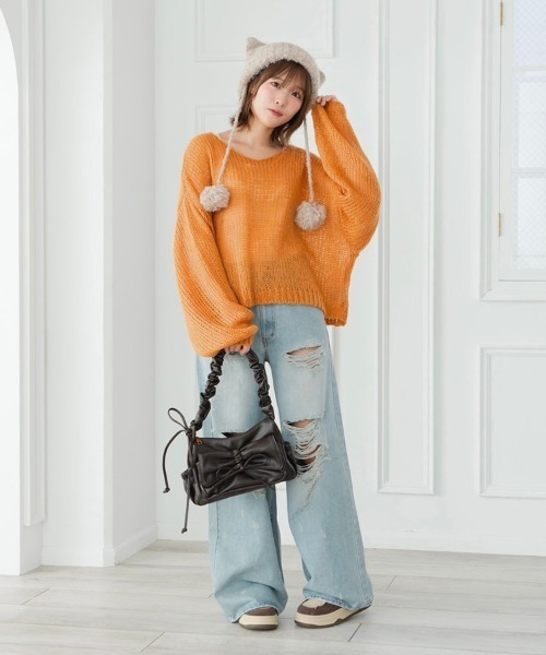 krahe（クレーエ）の「透かし編みゆるニット（ニット/セーター）」 - WEAR