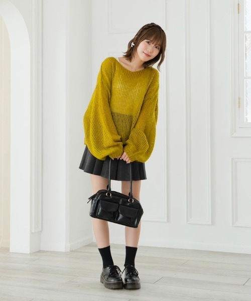 ゆえ セール】透かし編みゆるニット（ニット/セーター）｜krahe