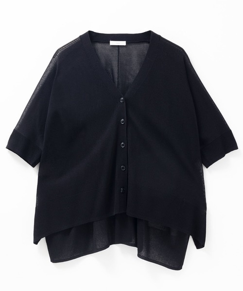 NAVY（ネイビー）の「nAvy  ポンチョシルエット5分袖Vネックカーディガン（カーディガン/ボレロ・レディース・グレイッシュベージュ/ブラック/ブラウン・M/L）」の20枚目の写真