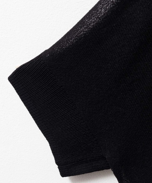 NAVY（ネイビー）の「nAvy  ポンチョシルエット5分袖Vネックカーディガン（カーディガン/ボレロ・レディース・グレイッシュベージュ/ブラック/ブラウン・M/L）」の18枚目の写真