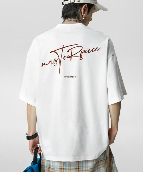 JOHNNY WOLF(ジョニーウルフ)の「RALPH オーバーサイズ グラフィティロゴ ヘビーウェイトコットン Tシャツ(Tシャツ/カットソー・メンズ・杢グレー/ブラック/ワイン/ホワイト/イエロー/ラベンダー・M/L/XL)」の2枚目の写真