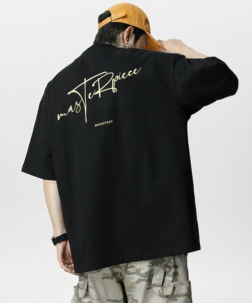 JOHNNY WOLF(ジョニーウルフ)の「RALPH オーバーサイズ グラフィティロゴ ヘビーウェイトコットン Tシャツ(Tシャツ/カットソー・メンズ・杢グレー/ブラック/ワイン/ホワイト/イエロー/ラベンダー・M/L/XL)」の1枚目の写真