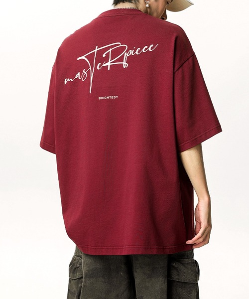 JOHNNY WOLF(ジョニーウルフ)の「RALPH オーバーサイズ グラフィティロゴ ヘビーウェイトコットン Tシャツ(Tシャツ/カットソー・メンズ・杢グレー/ブラック/ワイン/ホワイト/イエロー/ラベンダー・M/L/XL)」の12枚目の写真