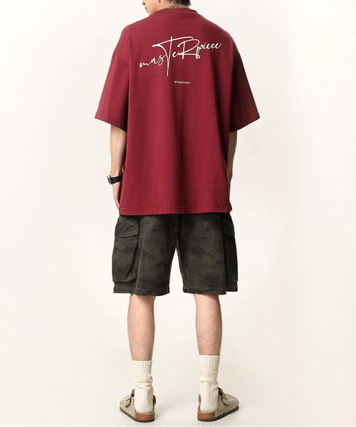 JOHNNY WOLF(ジョニーウルフ)の「RALPH オーバーサイズ グラフィティロゴ ヘビーウェイトコットン Tシャツ(Tシャツ/カットソー・メンズ・杢グレー/ブラック/ワイン/ホワイト/イエロー/ラベンダー・M/L/XL)」の15枚目の写真