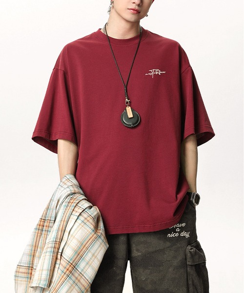 JOHNNY WOLF(ジョニーウルフ)の「RALPH オーバーサイズ グラフィティロゴ ヘビーウェイトコットン Tシャツ(Tシャツ/カットソー・メンズ・杢グレー/ブラック/ワイン/ホワイト/イエロー/ラベンダー・M/L/XL)」の14枚目の写真