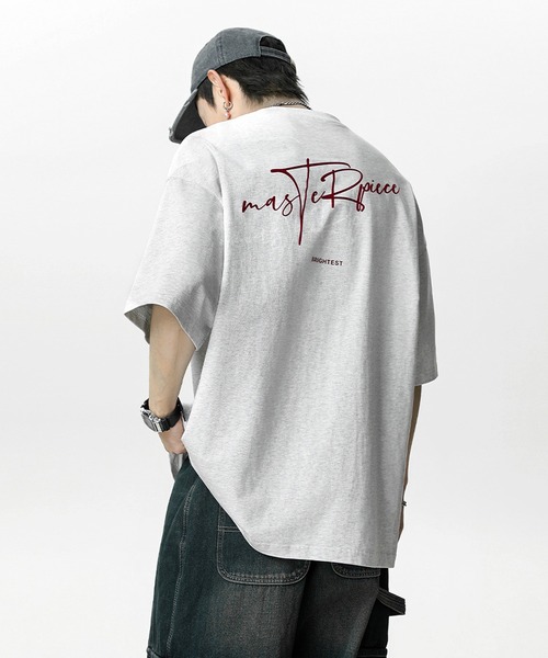 JOHNNY WOLF(ジョニーウルフ)の「RALPH オーバーサイズ グラフィティロゴ ヘビーウェイトコットン Tシャツ(Tシャツ/カットソー・メンズ・杢グレー/ブラック/ワイン/ホワイト/イエロー/ラベンダー・M/L/XL)」の18枚目の写真