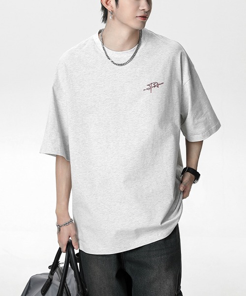 JOHNNY WOLF(ジョニーウルフ)の「RALPH オーバーサイズ グラフィティロゴ ヘビーウェイトコットン Tシャツ(Tシャツ/カットソー・メンズ・杢グレー/ブラック/ワイン/ホワイト/イエロー/ラベンダー・M/L/XL)」の20枚目の写真